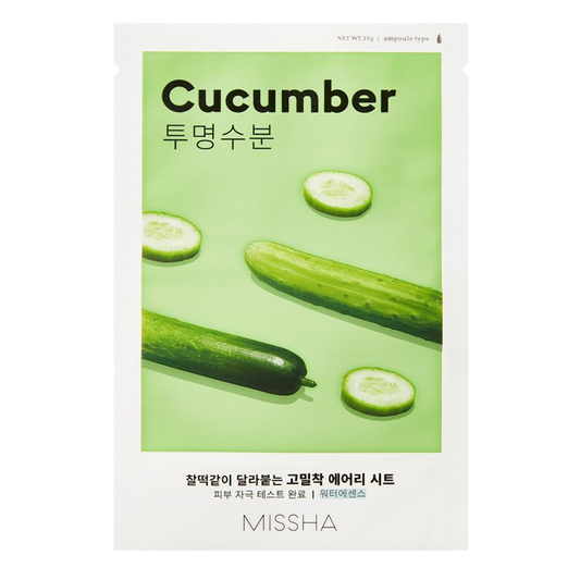 MISSHA Airy Fit Sheet Mask Cucumber 20ml για Ενυδάτωση